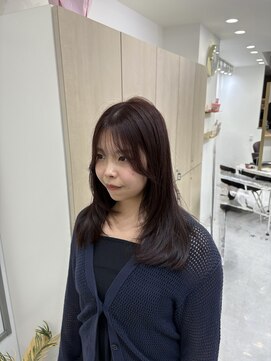 アイズ 横浜(IS) 【JUNKI指名】レイヤーカット/ピンクブラウン