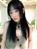 アンドスタイル(&style)&nbsp;レイヤーカット　ロング　フェイクブラック