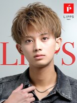 リップス 天神(LIPPS)&nbsp;シャープパーマツーブロック刈り上げマッシュハイトーンカラー