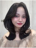 お色気セミディはお任せください！レイヤーカット新宿お顔周り
