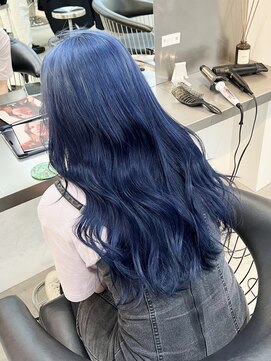 ラック 表参道(LUCK) ライトブルー/ネイビー/グラデーションカラー/ケアブリーチ