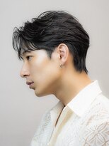 オーシャントーキョーオーバー 渋谷(OCEAN TOKYO OVER) 韓国マッシュセンターパートニュアンスパーマダウンパーマウルフ