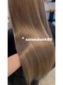 【唯担当♪】ブロンドベージュロングエクステ/８０本
