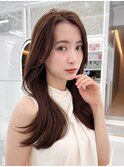 韓国風レイヤーカット髪質改善ダブルカラーハッシュカット