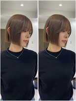 ローリン(Rolling)&nbsp;【RURI】10代/切りっぱなしボブ/グレージュ/福岡天神