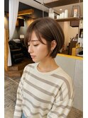 まわりと差がつく小顔ショート×アッシュベージュ