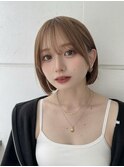 横顔もオシャレなこだわりサイドバング