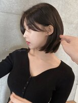 ナループロア ルームー(Nalu pu loa ROOMOO) かきあげバングとタンバルレイヤード/韓国ヘア/ 韓国ボブ