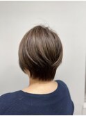◎白髪ぼかし。イノアカラーオリーブアッシュ