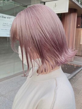 ベレーザ 川越(Beleza) 966ピンクミルクティーベージュレイヤーボブシャギーカット