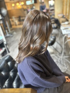 フリーダムガーデン 岡山駅前店(freedom garden) 透け感シアーベージュブラウン
