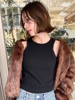 ゴカン バイ ジル ブラン 名古屋(Gokan by JIL BLAN)&nbsp;ハイライトバレイヤージュダブルカラーショートカット30代40代