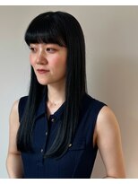 ソーソー(SoSo)&nbsp;ぱつっと黒髪ロングミルクティーブロンド