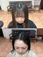 ネオリーブセブン 御茶ノ水店(Neolive 7)&nbsp;前髪クロスパーマで割れ癖を取ると朝のセットも楽に！