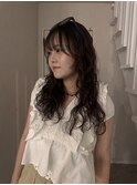 ダークパープル/ナチュラルショート/ミルクブラウン/夏/一宮