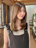 サロンエフ(salon f) レイヤーカット×オリーブベージュ