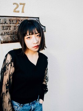 サインヘアー 静岡(sign hair) 前下がりクールボブ
