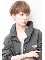 モニカ 西宮北口(Monica)&nbsp;大人かわいいグレージュ小顔ナチュラルショートボブ