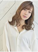 シアカラーで大人かわいい艶髪◇透明感×ゆるふわレイヤー