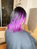 ヘアーデザインルアナ(Hair design Luana.)&nbsp;ウルフハイインナーパープル