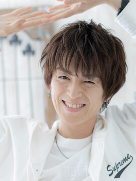 モッズヘア メン 上尾東口店(mod's hair men) ラフさと重さを演出ニュアンス感ハイトーンカラーヘアQ上尾