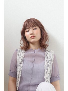 リッシュ(riche) ラベンダーベージュ×くせ毛風レイヤー