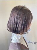 ミニボブ/暖色ツヤカラー