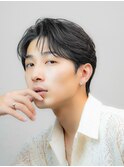 韓国ヘアカルマパーマコンマバングセンターパートワックスなし