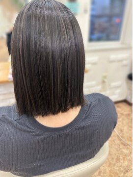 シルエット 美容室 ＊natural highlight×bob＊