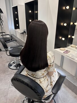 エトバイイオエ(et by ioe) 黒髪/ボブルフ/ネビージュ/小顔/ワンレン/髪質改善/グレージュ