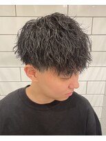 フリーク バーバーショップ 都島店(FREAK BARBER SHOP) 黒髪王道モテマッシュ縦落ちツイストスパイラルパーマ