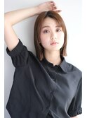 大人可愛い小顔ボブ