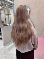 ロンド レア 天神大名店(Lond Le’a) デザインカラー/レイヤーカット/ウェットヘア/オリーブベージュ