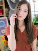 カバーヘア ブリス 志木南口駅前店(COVER HAIR bliss)&nbsp;透明感オリーブグレージュ小顔レイヤーロングc6志木20代30代40代