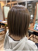 シークレットハイライト×グレージュ