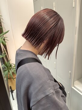 ミィ 表参道(mee.) 似合わせカット ボブヘア 縮毛矯正 ミニボブ 切りっぱなしボブ