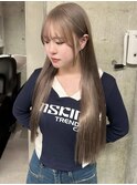 mayu//透明感ミルクティーグレージュ艶カラーくすみベージュ