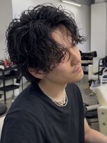 オーシャントーキョー 原宿(OCEAN TOKYO)&nbsp;波巻きパーマメンズツイストスパイラルパーマセンターパート