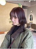レッドブラウン/暖色カラー/ツヤ感