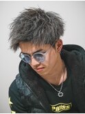 メンズショート／ブリーチ／ダブルカラー/men's