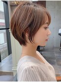 30代40代50代◎大人ナチュラルレイヤーショートボブ「The C」