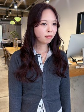 ダンボ(DUMBO) 【sayaca】レイヤーカット/顔周り/ワインレッド/ボルドーカラー