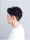メンズアップバングパーマ