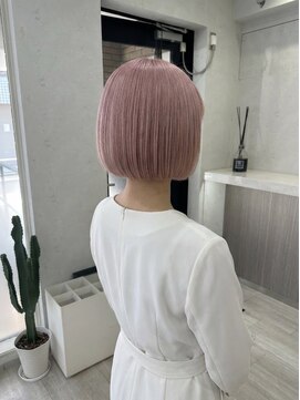 コール ネックス ザ サロン 表参道(COALL nex the salon) 【福島#27】ハイトーンボブ ペールピンク 表参道 韓国