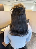 ハーフアップお団子アレンジ【小倉北区神岳】