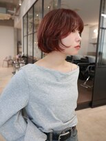 アンドスタイル(&style)&nbsp;【TSUJI】ダブルカラー ブリーチなし 暖色 レッド ピンク