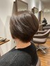 女性限定』50代以上に大好評♪スッキリカット＋白髪染めショートスタイル