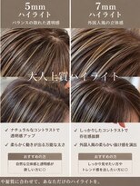 ライツ オオサカ(Litze osaka)&nbsp;大人上質ハイライト表【スタイリスト中阪】