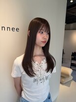 アネ(annee)&nbsp;ブリーチ無しwカラー アッシュブラウン×髪質改善トリートメント