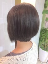 ヘアープロデュース フラックス(HAIR PRODUCE flux)&nbsp;首元スッキリグラボブ×ツヤブラウン【西淀川区,尼崎駅,出来島】